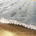 winter quilted fabric,100% polyester embroidered fabric